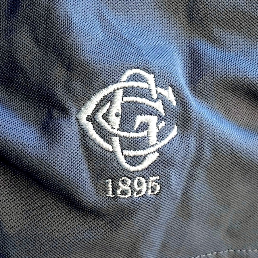 FootJoy FJ Greenville Country Club GCC Short Sleeve Golf Polo Shirt XL Mens Blue - Picture 3 of 8